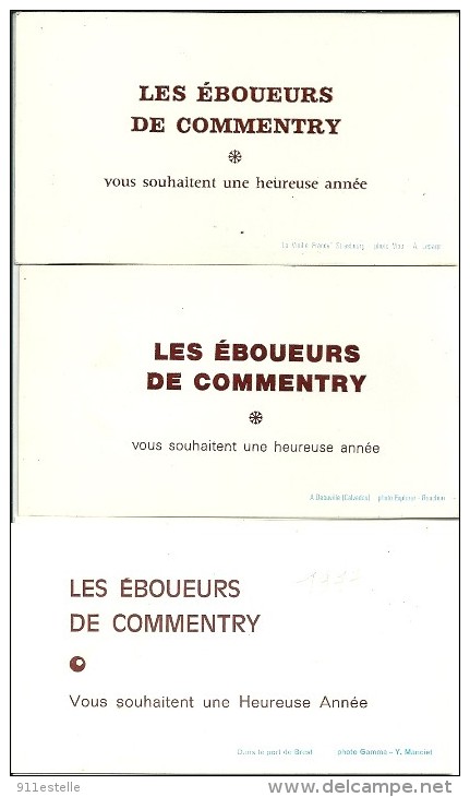 03  COMMENTRY -    3  Petit  Calendriers 1977, 1979, 1980 - Petit Format : 1971-80