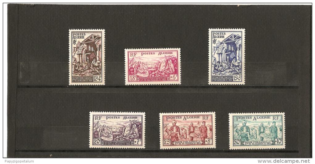 AU PROFIT DES SINISTRES D'ORLEANVILLE  N° 319*  à  324* Charnière - Unused Stamps