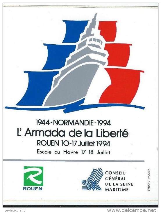 Manifestation Maritime/ Armada De La Liberté/ Rouen/ Seine Maritime/ 1994     ACOL19 - Aufkleber