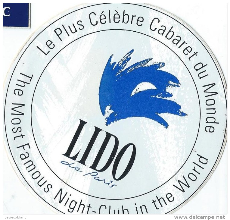 Cabaret/ LIDO De Oaris / The Most Famous Night-Club In The World/ Années 1980    ACOL20 - Aufkleber