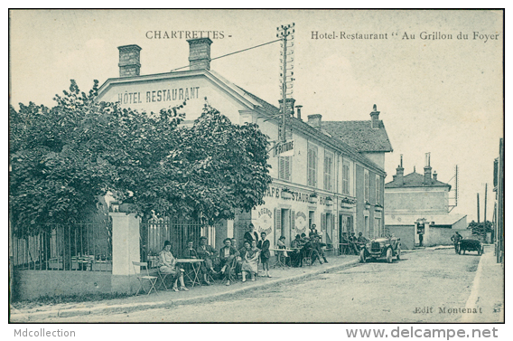 77 CHARTRETTES / L'Hôtel-Restaurant "Au Grillon Du Foyer" / - Autres & Non Classés