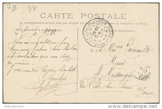 77 LE CHATELET EN BRIE / La Mairie / CARTE COULEUR GLACEE - Le Chatelet En Brie