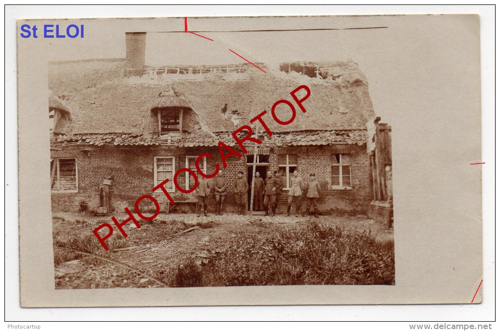 SINT ELOOIS-Saint Eloi-Carte Photo Allemande-Guerre 14-18-1WK-BELGIEN-BELGIQUE-FLANDERN-Flandres- - Ledegem