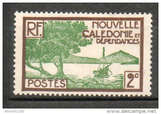 N CALEDONIE 2c Sépia Vert Jaune 1928-38 N°140 - Unused Stamps