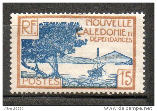 N CALEDONIE  15c Bistre Bleu 1928-38 N°144 - Ongebruikt