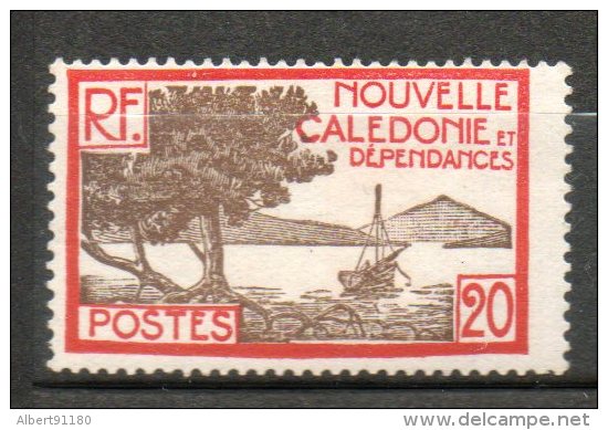 N CALEDONIE  20c Rouge Brun Sépia 1928-38 N°145 - Neufs