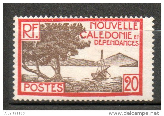N CALEDONIE  20c Rouge Brun Sépia 1928-38 N°145 - Unused Stamps