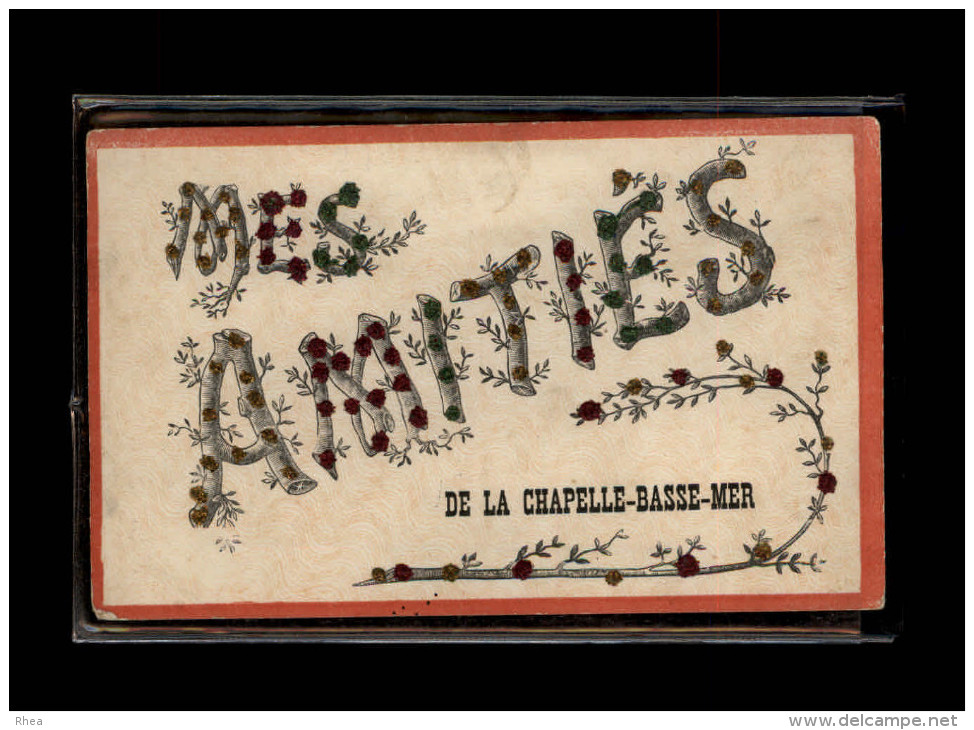 44 - LA CHAPELLE-BASSE-MER - Mes Amitiés De - Carte Avec Paillettes - La Chapelle Basse-Mer