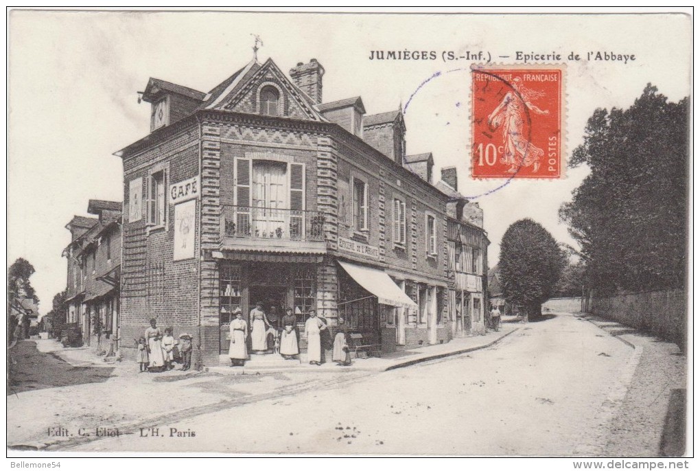 Cpa 76 Jumièges  épicerie De L'abbaye - Jumieges