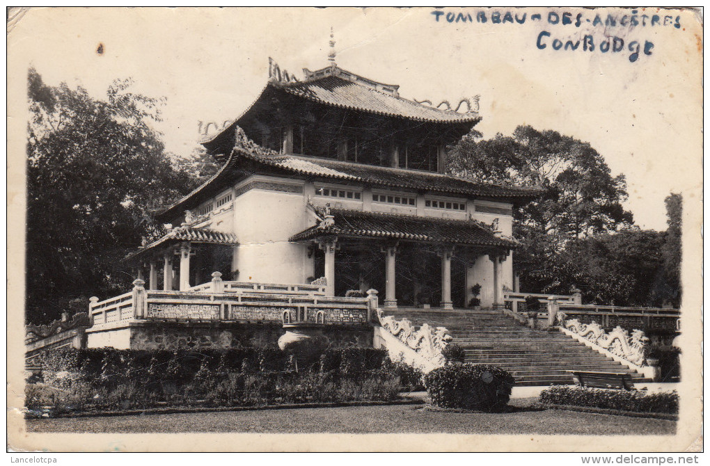 CAMBODGE / CARTE PHOTO TOMBEAU DES ANCETRES - Cambodia