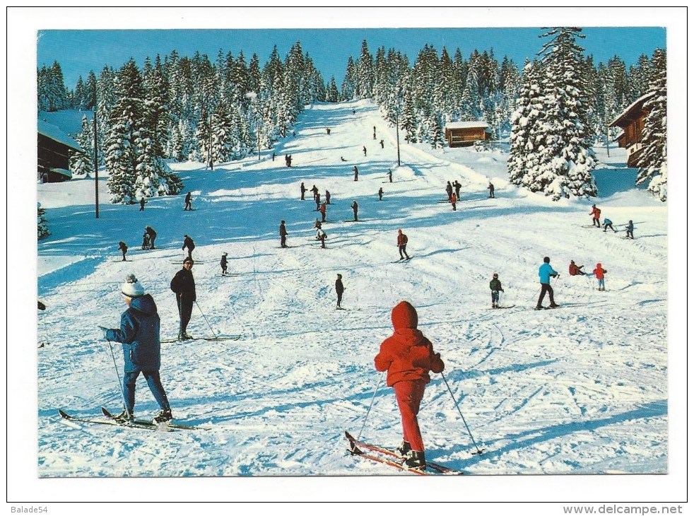 CPM - SUISSE - Piste D'arrivée Du Téléski Des RASSES  (très Animée - Nombreux Skieurs) - Autres & Non Classés