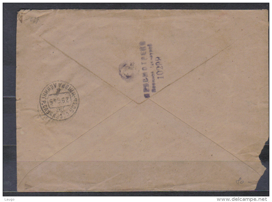 Russia WW II Cover  Field Post Censored  Posted 22.05.1945   , Quality See Scan - Storia Postale