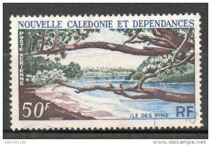 N CALEDONIE  P Aérienne 50f Violet Brun Vert Bleu 1964  N°75 - Oblitérés