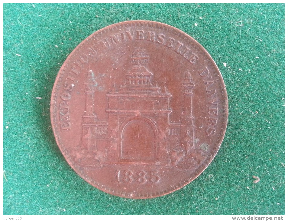 Exposition Universelle D'Anvers, 1885 (L. Wiener), 10 Gram (medailles0200) - Autres & Non Classés