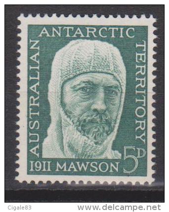 Australian Antartic Territory (AAT) N° 7  *** 50ème Ann De L'Expédition Mawson - 1961 - Unused Stamps