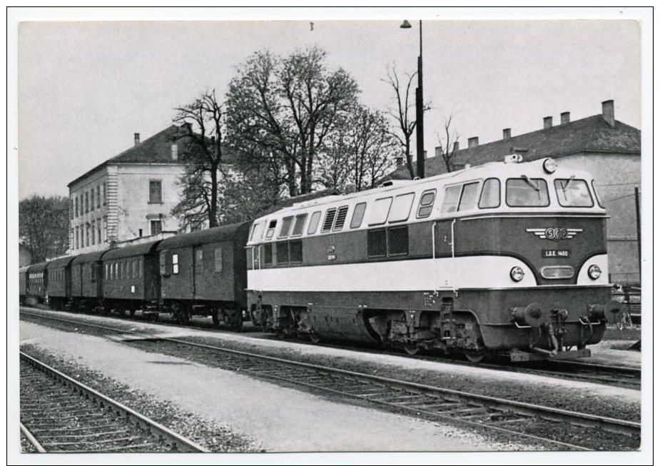 880244] AUSTRIA TRENO Österreich BRUCK An Der LEITHA LOCOMOTIVA PROTOTIPO LDE 1450 Simmering Graz Pauker Train Zug - Trains