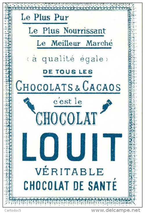 Très Belle Série De 3 Chromos  Chocolat Louis Voir Description - Louit