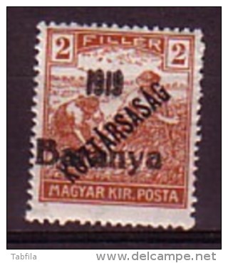 HONGRIE / BARANYA - 1919 - Timbres De Hongrie Surcharge "1919 Baranya" - 2 Fi ** MNH - Mi 43; Yv 33 - Baranya