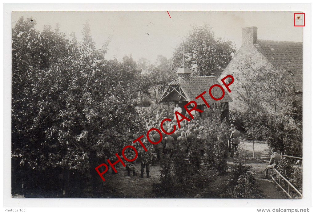 VIJFWEGE-Messe-Cantine-Religion-Bier-Biere-2x Cartes Photos Allemandes-Guerre-14-18-1WK-BELGIQUE-BELGIEN-Flandern- - Staden