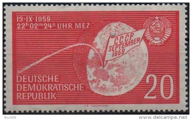 DDR RDA ALLEMAGNE DEMOCRATIQUE 437 ** MNH Vol De La Sonde LUNA 2 Espace Kosmos Space - Europe