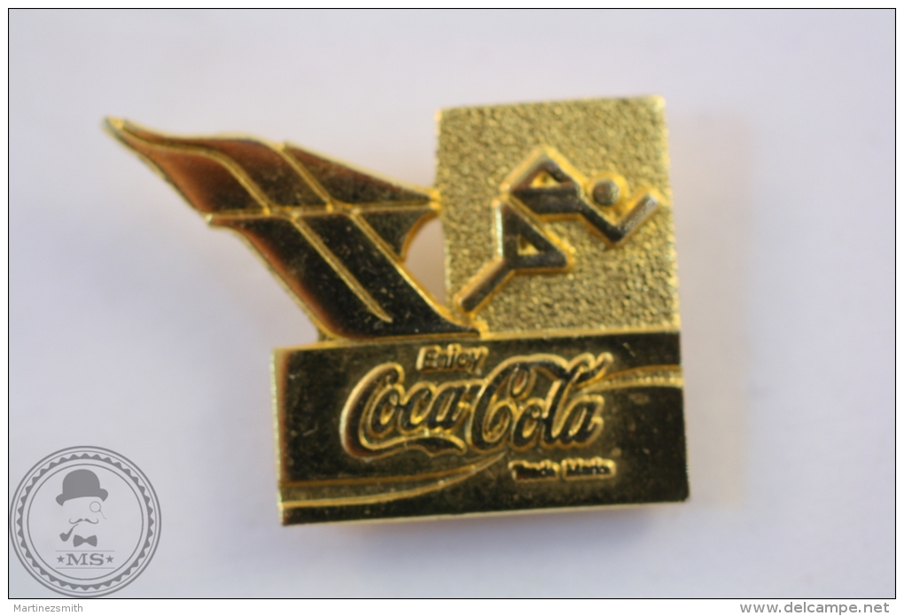 Coca Cola Athletics Discipline - Golden Colour - Olympic Games - Pin Badge #PLS - Coca-Cola