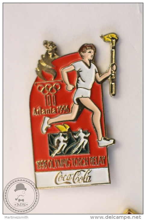 Coca Cola Olympic Games Atlanta 1996 - Olympic Torch Relay - Pin Badge #PLS - Coca-Cola