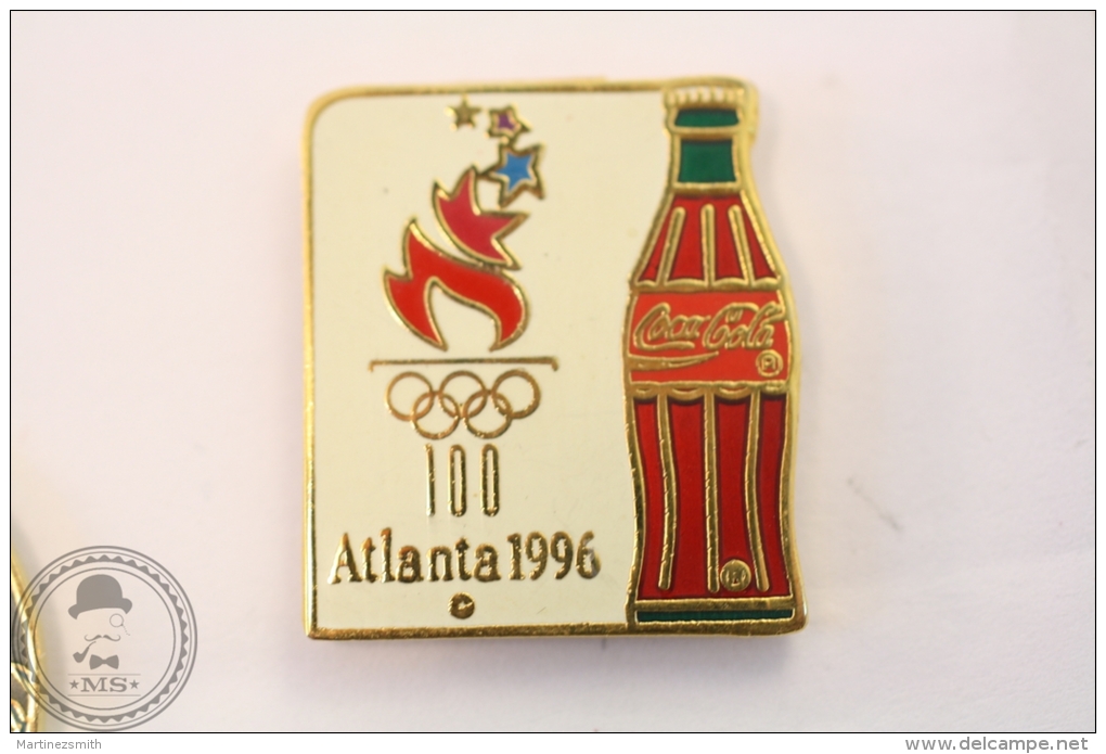 Coca Cola Olympic Games Atlanta 1996 - Coke Bottle - Pin Badge #PLS - Coca-Cola