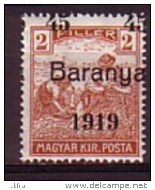 HONGRIE / BARANYA - 1919 - Timbres De Hongrie Surcharge "1919 Baranya" - 45/2 Fi ** MNH  -  Mi 39; - Baranya