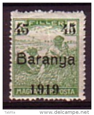 HONGRIE / BARANYA - 1919 - Timbres De Hongrie Surcharge "1919 Baranya" - 45/5 Fi ** MNH  -  Mi 40 - Baranya