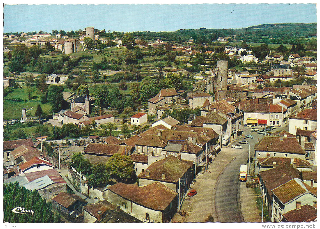 CHALUS    VUE GENERALE     ANNEE 1970 - Chalus