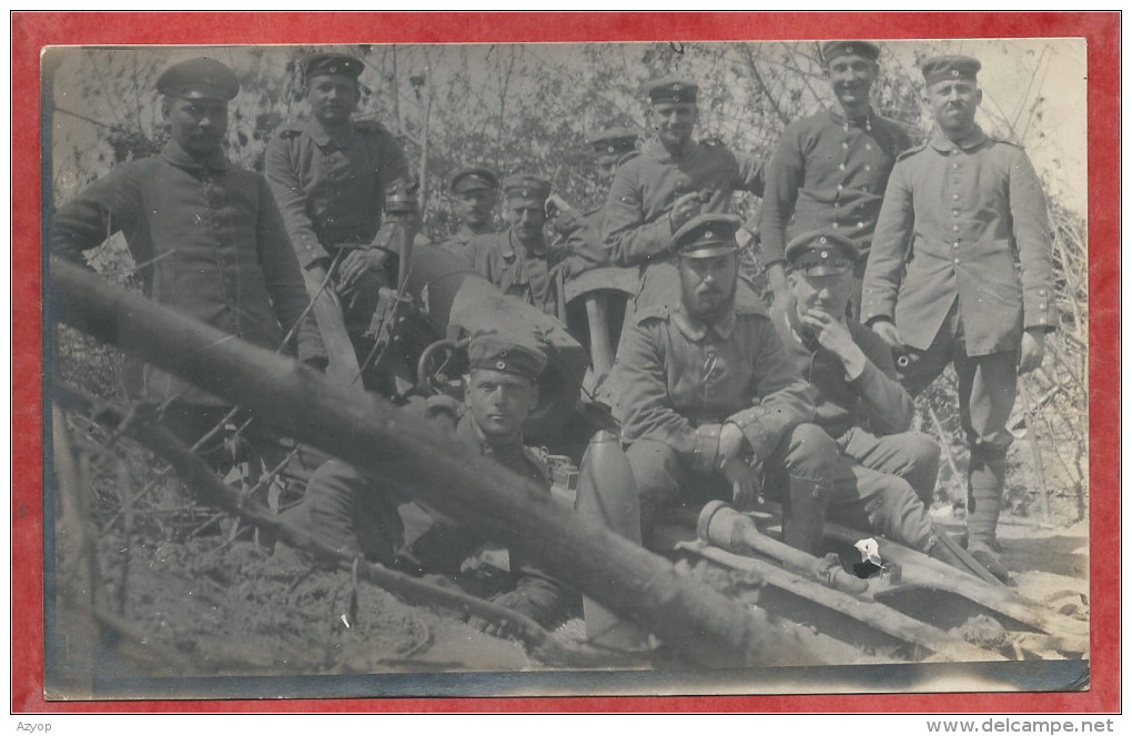LANGEMARK - Carte Photo Militaire Allemande - Stellung - Soldats Allemands - Guerre 14/18 - Langemark-Poelkapelle