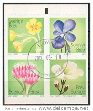 ZWEDEN 2012 Zomerbloemen GB-USED - Used Stamps