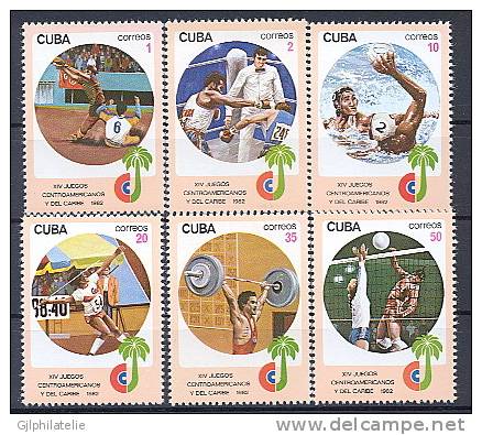 CUBA 2377/82 Jeux D´Amérique Centrale Et Des Caraïbes - Water Polo