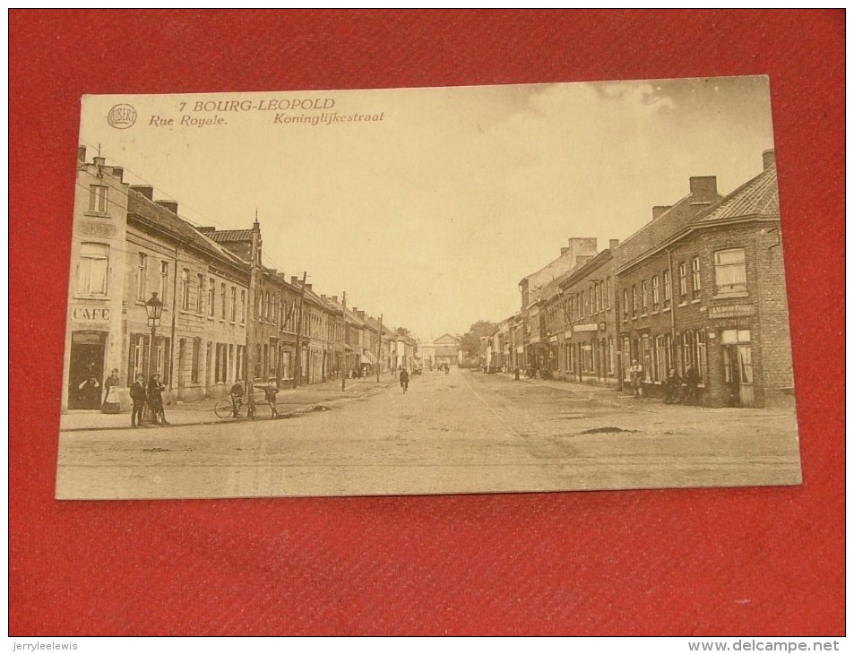 LEOPOLDSBURG -    Koninglijkestraat  -  Rue Royale  -  1925 - Leopoldsburg