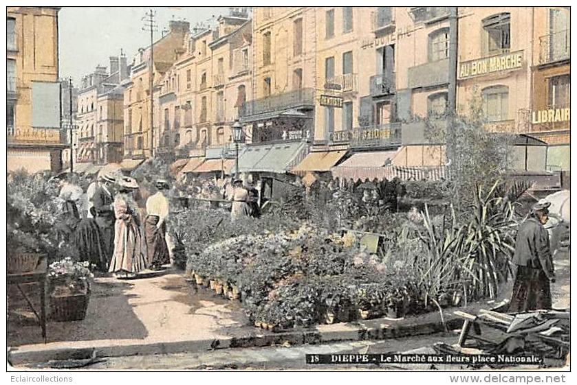 Dieppe    76     Marché Aux Fleurs - Dieppe