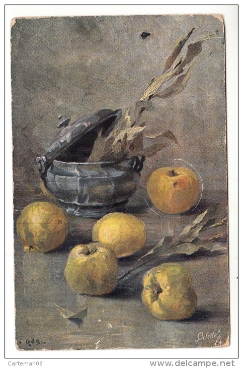 Fruits - Pommes - Raphael Tuck & Sons "Oilette" Serie Blumen Und Fruchte N° 591 B - Trees