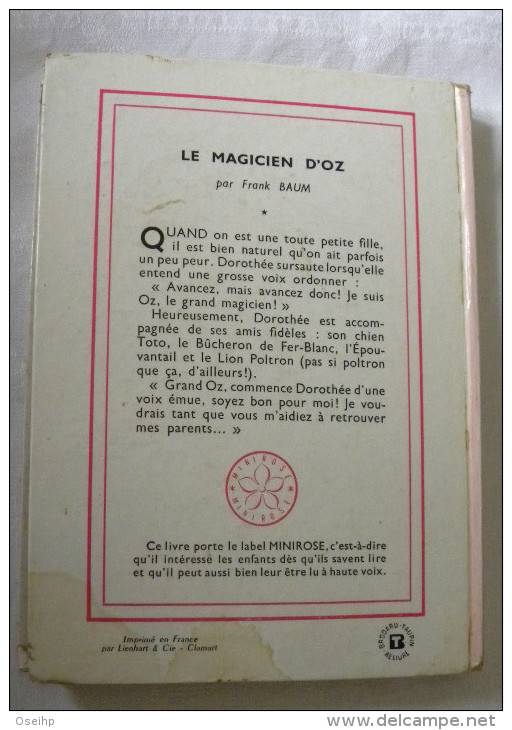 LE MAGICIEN D' OZ Frank Baum- Jean Muray Romain Simon  - Bibliothèque Rose - Bibliothèque Rose