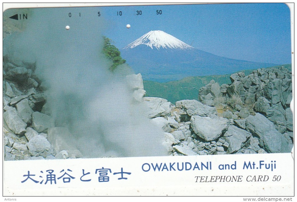 JAPAN - Volcano, Owakudani And Mt. Fuji(111-016), Used - Volcans