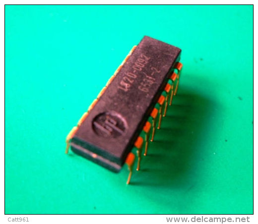 ELECTRONIC QTY 1  IC HP 1820-0092 NIXIE DRIVER -  VERY RARE GOLD PINS VINTAGE - NEW UNUSED - INTEGRATED CIRCUIT - Geïntegreerde Schakelingen