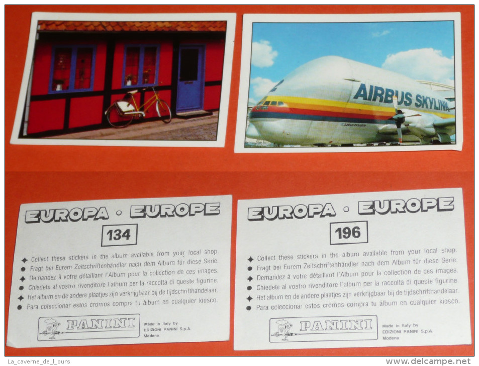 Lot D´images Autocollantes Autocollant Figurines PANINI Europe Europa Airbus Skylink Skylinxx - Edition Italienne