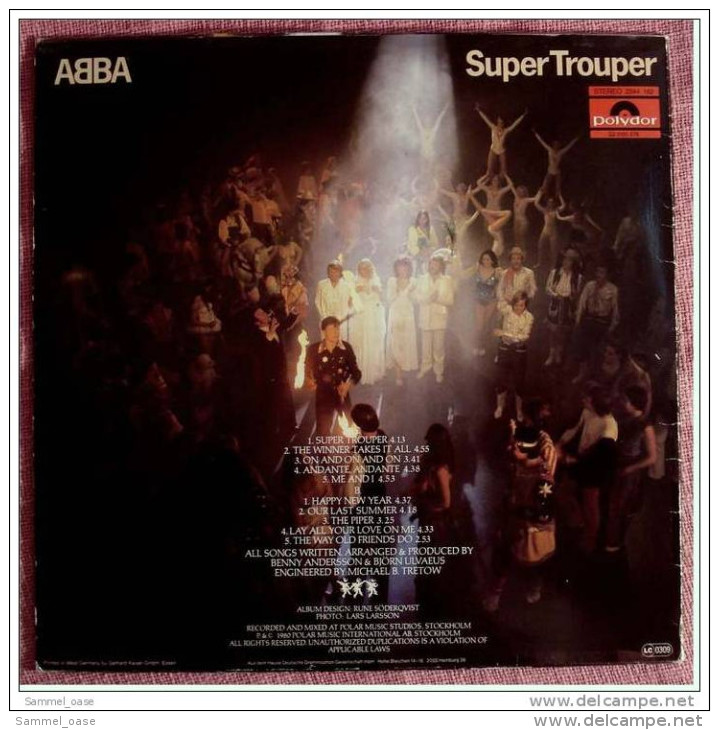 LP Vinyl  -  ABBA Super Trouper -  Von 1980 - Disco, Pop