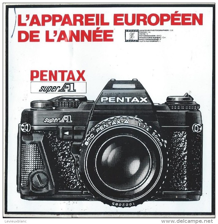 Photographie/ Pentax / L'appareil Européen De L'année / Années 1980   ACOL57 - Stickers