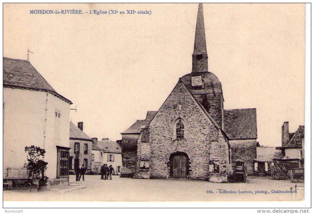 Moisdon-la-Rivière.. Animée.. Belle Vue De L'Eglise - Moisdon La Riviere