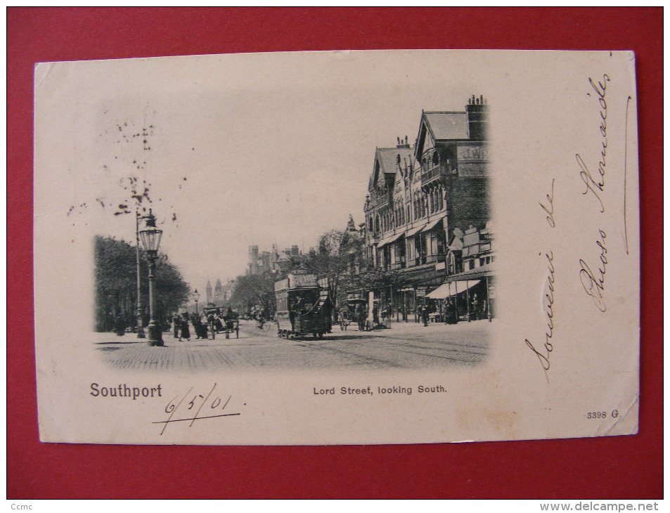 CPA Southport (England/Angleterre) - Lord Street, Looking South - 1901 (Tramway) - Southport