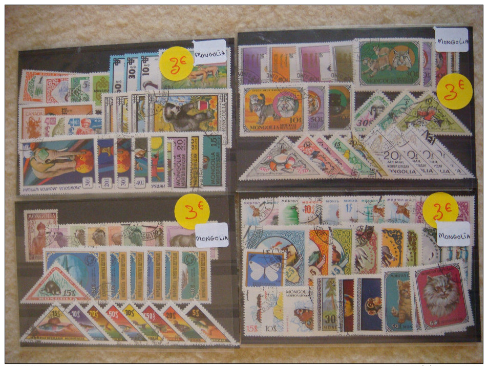 MONGOLIE (2), Beau LOT De Timbres "Faune Et Flore" COTE Totale + De 300€ ; VT158 - Mongolie