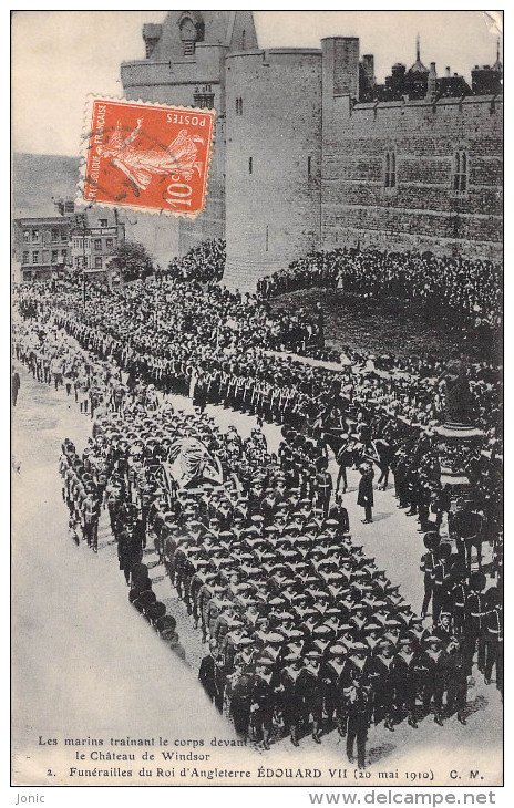 LOT 5 CARTES - FUNERAILLES DU ROI D'ANGLETERRE EDOUARD VII  20 MAI 1910 - Funérailles