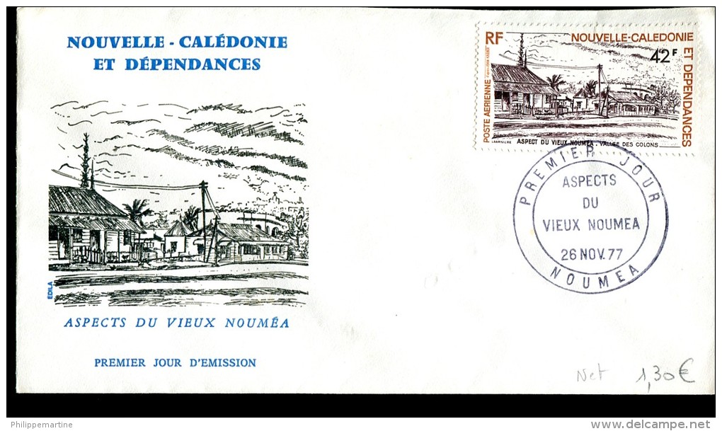 FDC Nouvelle Calédonie : Aspects Du Vieux Nouméa - Nouméa  26 Novembre 1977 - FDC