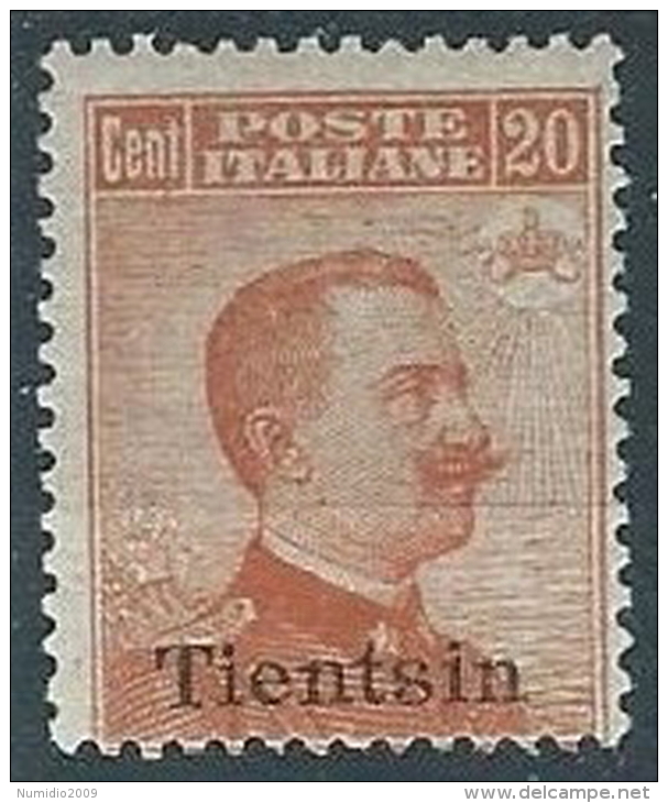 1917-18 CINA TIENTSIN EFFIGIE 20 CENT MH * - ED374 - Tientsin