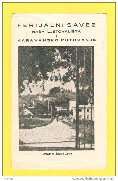 Old Travel Guide - Yugoslavia, Škofja Loka.... - Autres & Non Classés