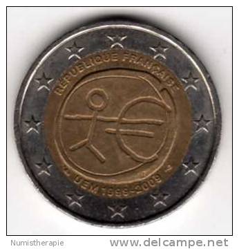 France : 2&euro; Union Europenne Monétaire UME 10 Ans 1999-2009 - France